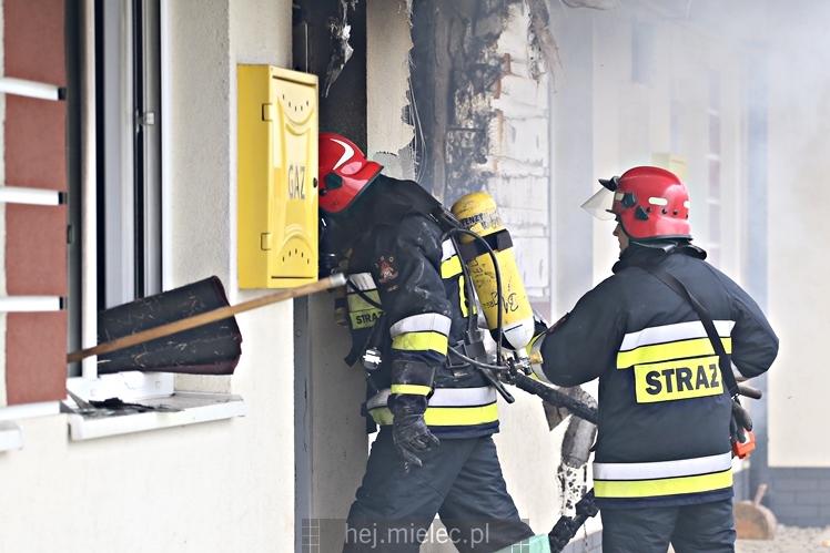 Pożar budynku socjalnego na ul. Inwestorów