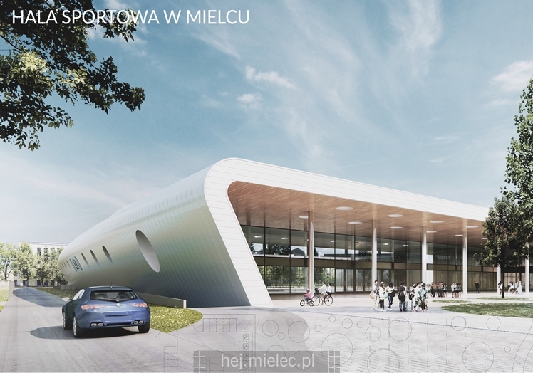 Wybrana koncepcja nowej hali sportowej w Mielcu [WIZUALIZACJE]