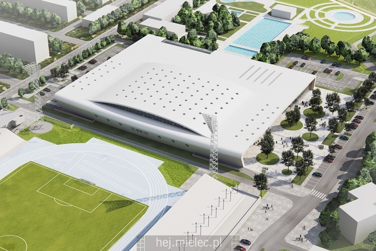 Wybrana koncepcja nowej hali sportowej w Mielcu [WIZUALIZACJE]