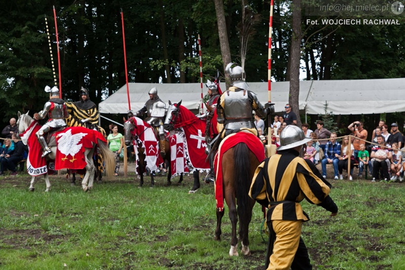 Sześciu rycerzy walczyło, setki widzów oglądało. Turniej rycerski w Baranowie
