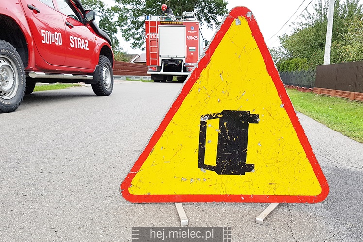 Przewrócił się samochód ciężarowy z trzodą chlewną