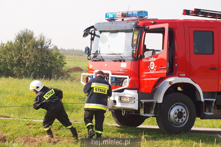 Wypadek na trasie XVI Rajdu Mieleckiego