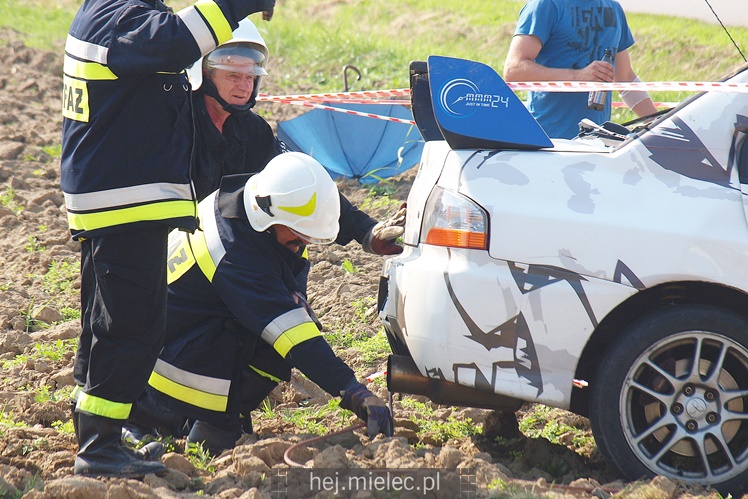 Wypadek na trasie XVI Rajdu Mieleckiego