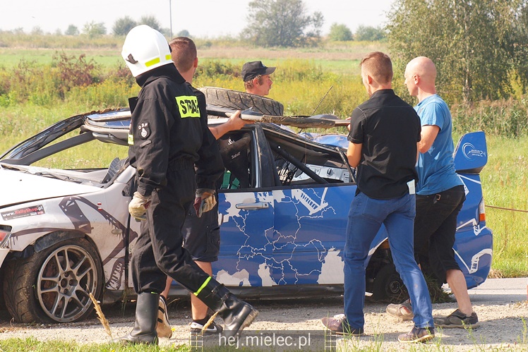 Wypadek na trasie XVI Rajdu Mieleckiego