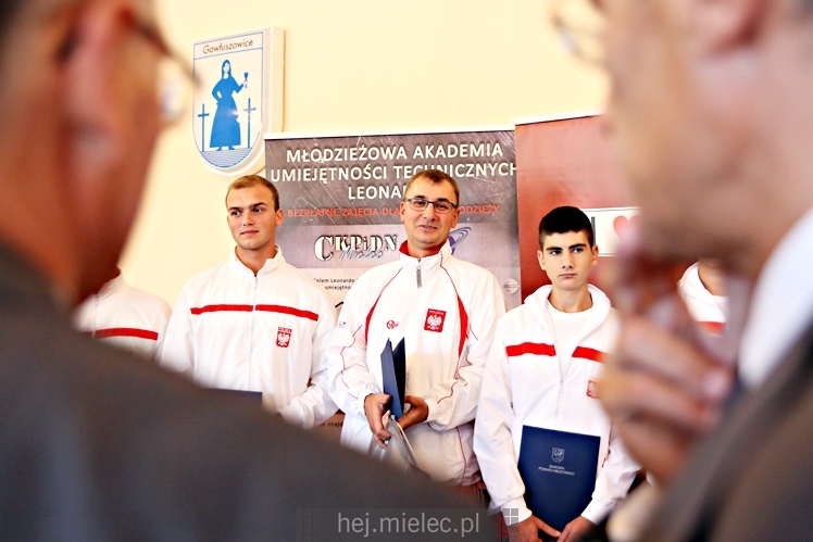 Spotkanie uczestników Mistrzostw Świata Modeli Kosmicznych we Lwowie u starosty