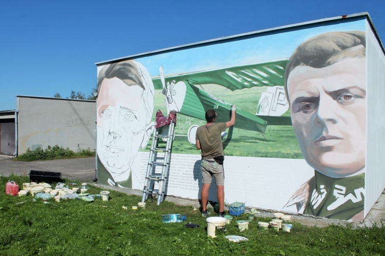 Na Smoczce powstał mural upamiętniający Braci Działowskich