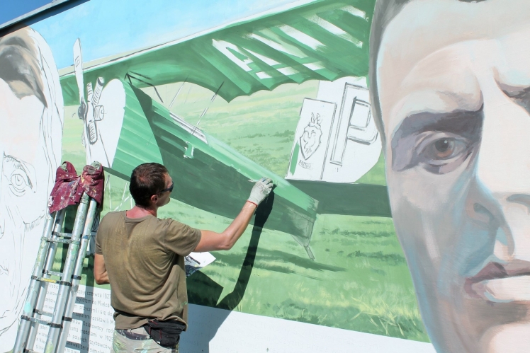 Na Smoczce powstał mural upamiętniający Braci Działowskich