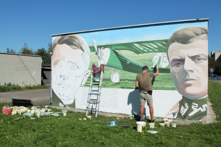 Na Smoczce powstał mural upamiętniający Braci Działowskich