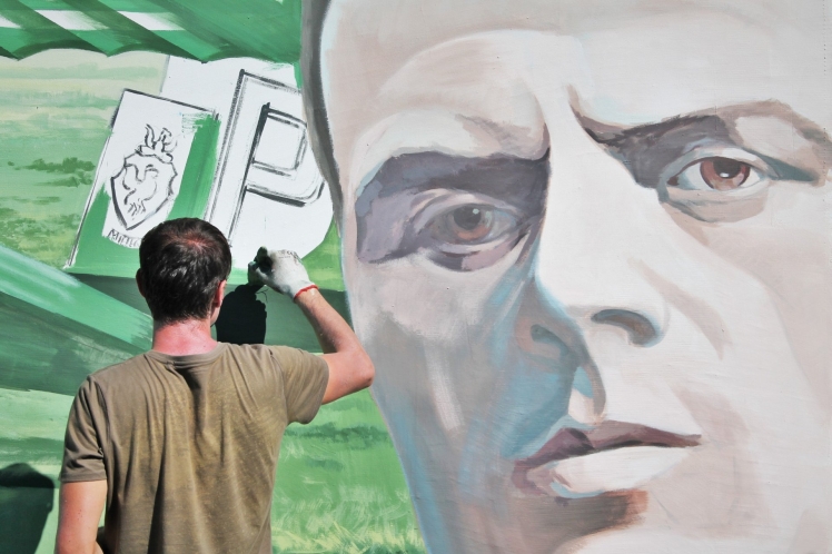 Na Smoczce powstał mural upamiętniający Braci Działowskich