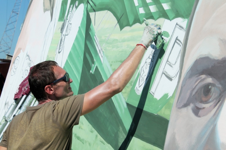 Na Smoczce powstał mural upamiętniający Braci Działowskich