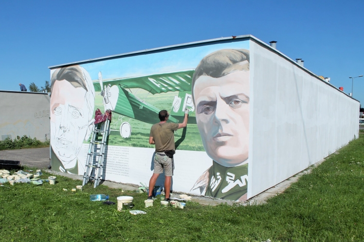 Na Smoczce powstał mural upamiętniający Braci Działowskich