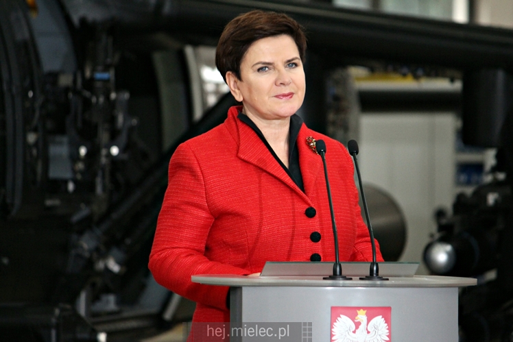 Beata Szydło i Antoni Macierewicz odwiedzili PZL Mielec