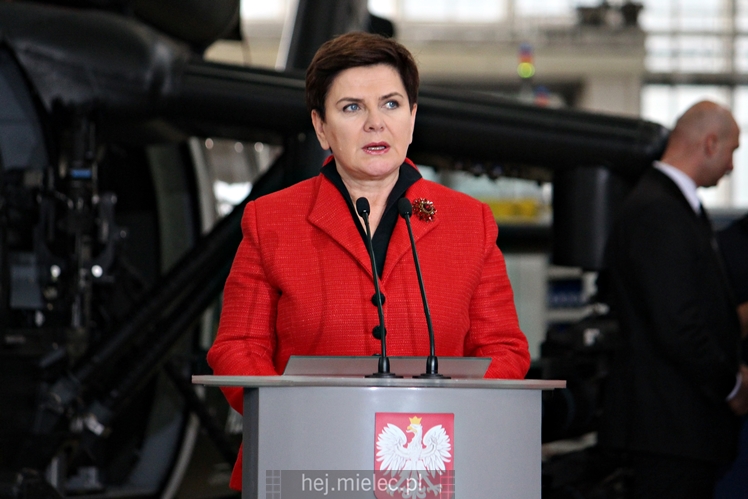 Beata Szydło i Antoni Macierewicz odwiedzili PZL Mielec