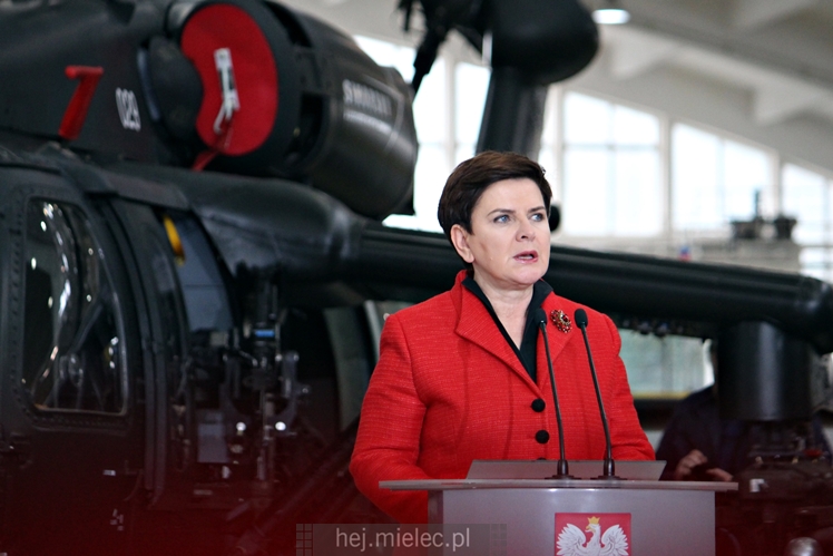 Beata Szydło i Antoni Macierewicz odwiedzili PZL Mielec