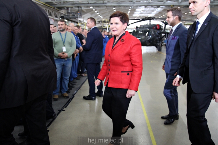 Beata Szydło i Antoni Macierewicz odwiedzili PZL Mielec