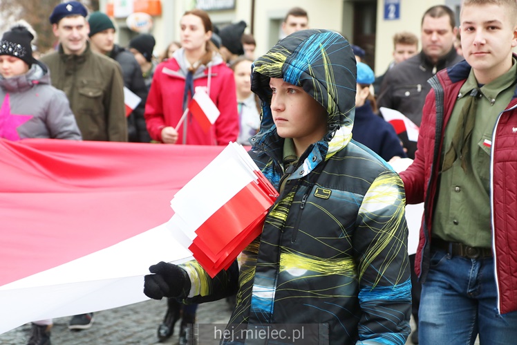 Mielczanie obchodzą Rocznicę Odzyskania Niepodległości przez Polskę