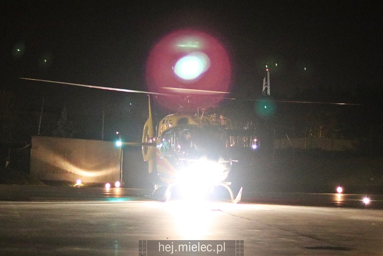 Śmigłowiec zabrał ranną dziewczynkę do Prokocimia [FOTO, WIDEO]