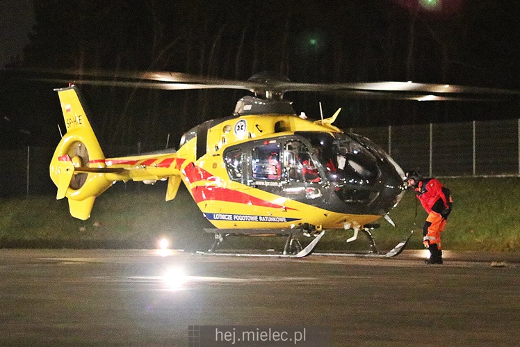 Śmigłowiec zabrał ranną dziewczynkę do Prokocimia [FOTO, WIDEO]