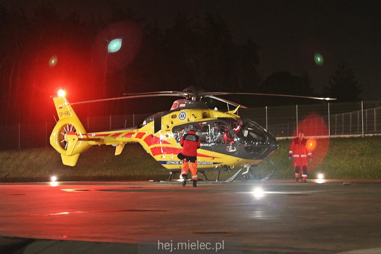 Śmigłowiec zabrał ranną dziewczynkę do Prokocimia [FOTO, WIDEO]