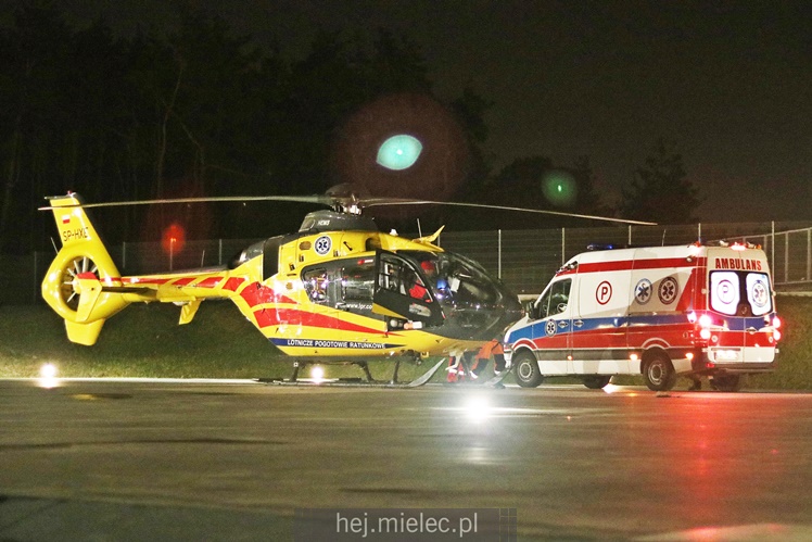 Śmigłowiec zabrał ranną dziewczynkę do Prokocimia [FOTO, WIDEO]