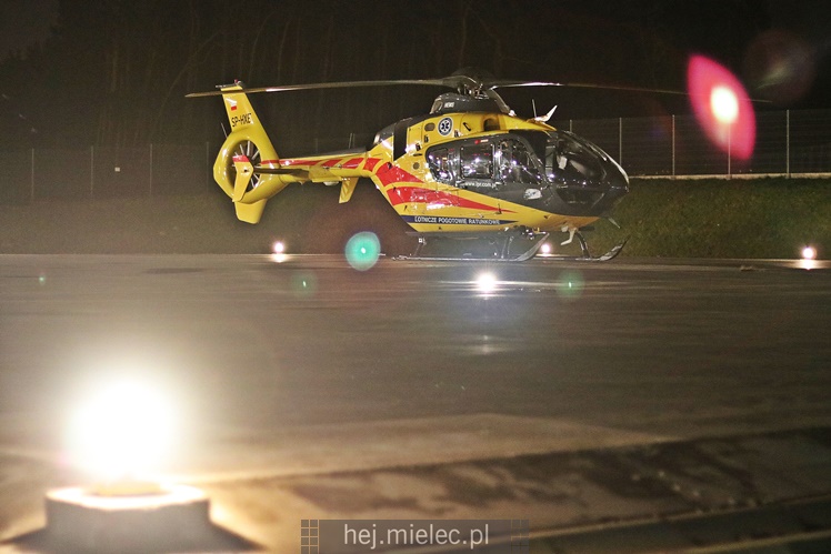 Śmigłowiec zabrał ranną dziewczynkę do Prokocimia [FOTO, WIDEO]