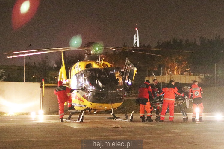 Śmigłowiec zabrał ranną dziewczynkę do Prokocimia [FOTO, WIDEO]