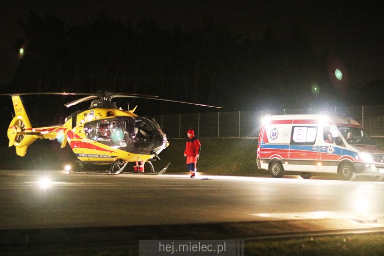 Śmigłowiec zabrał ranną dziewczynkę do Prokocimia [FOTO, WIDEO]