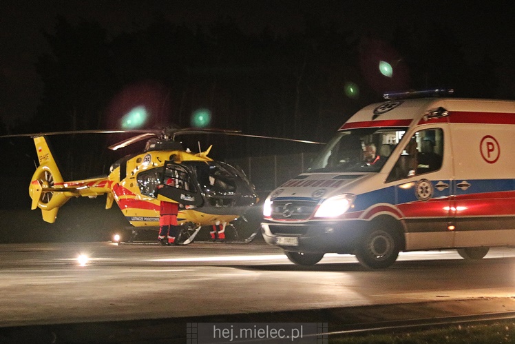 Śmigłowiec zabrał ranną dziewczynkę do Prokocimia [FOTO, WIDEO]
