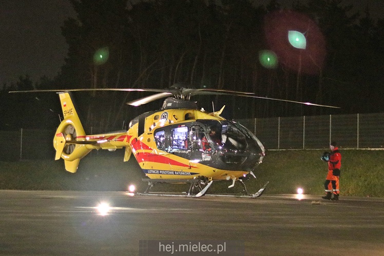 Śmigłowiec zabrał ranną dziewczynkę do Prokocimia [FOTO, WIDEO]