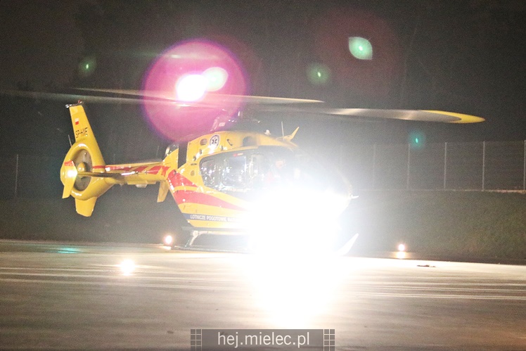 Śmigłowiec zabrał ranną dziewczynkę do Prokocimia [FOTO, WIDEO]