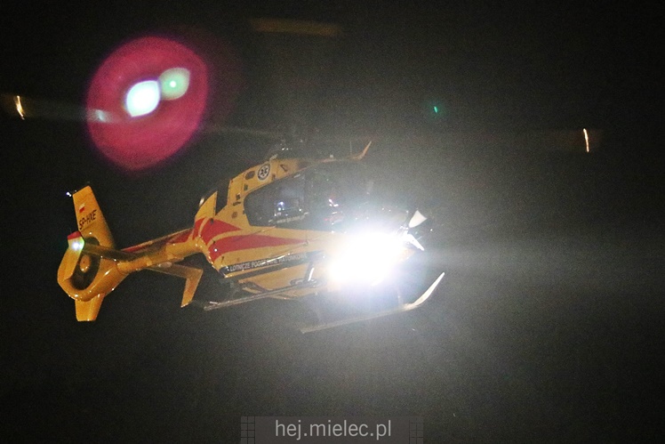 Śmigłowiec zabrał ranną dziewczynkę do Prokocimia [FOTO, WIDEO]
