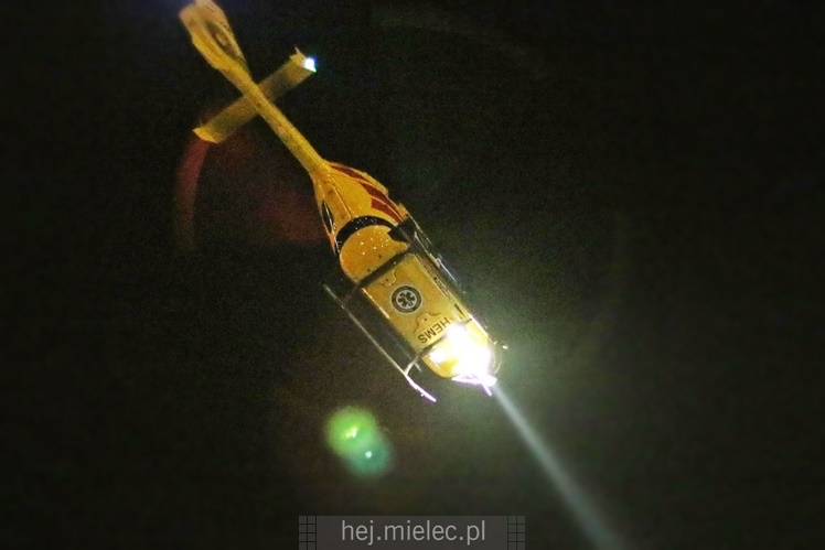 Śmigłowiec zabrał ranną dziewczynkę do Prokocimia [FOTO, WIDEO]