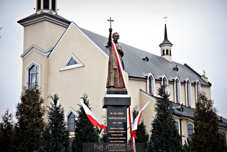 Poświęcenie pomnika bł. ks. Jerzego Popiełuszki