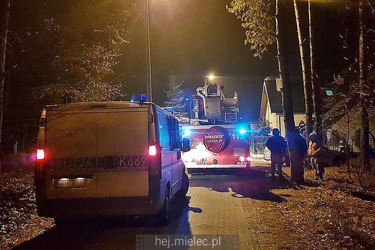 Pożar na ulicy Partyzantów, ogień pojawił się na poddaszu