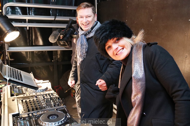 Powitanie Nowego 2017 Roku na Placu AK w Mielcu