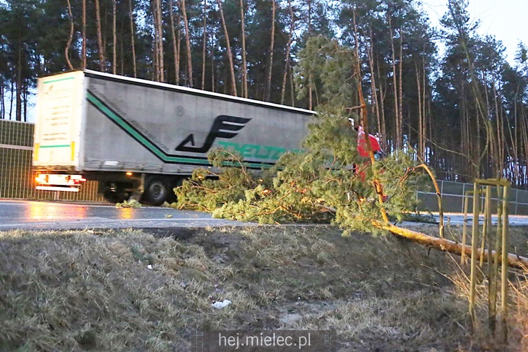 Zniszczenia po burzy nad Mielcem