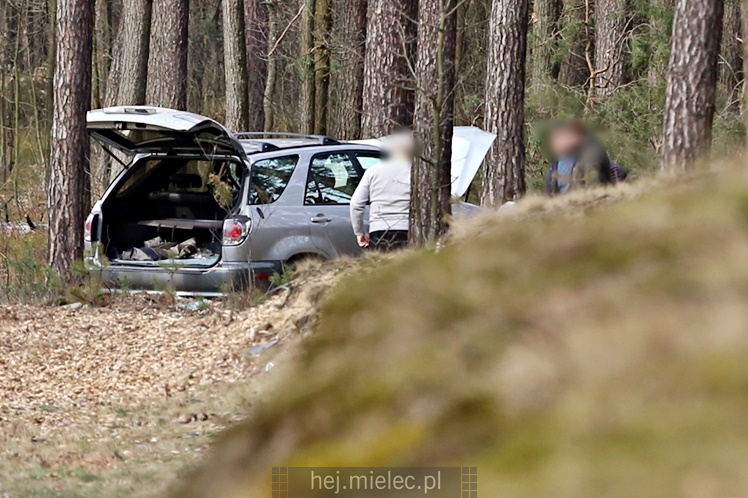 Osobówka wypadła z obwodnicy Mielca i uderzyła w drzewo