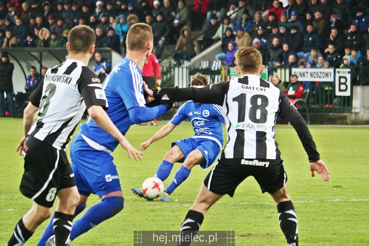 Jedna bramka w Nowym Sączu. Sandecja wygrywa z FKS Stalą Mielec