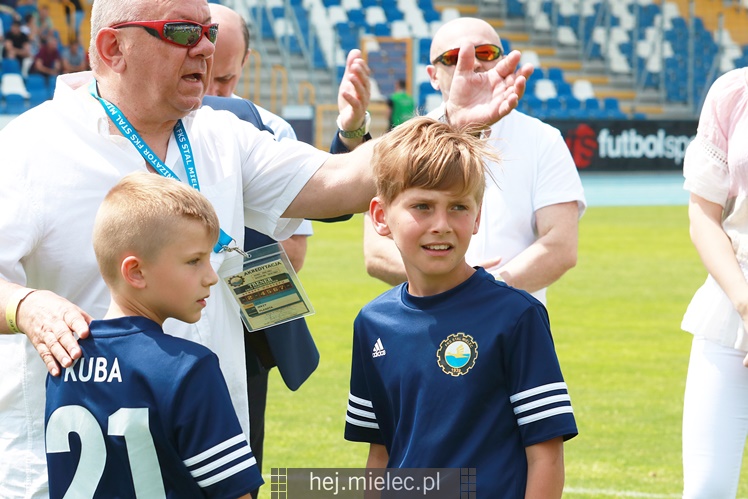 Sektor rodzinny podczas meczu Stal Mielec - Pogoń Siedlce