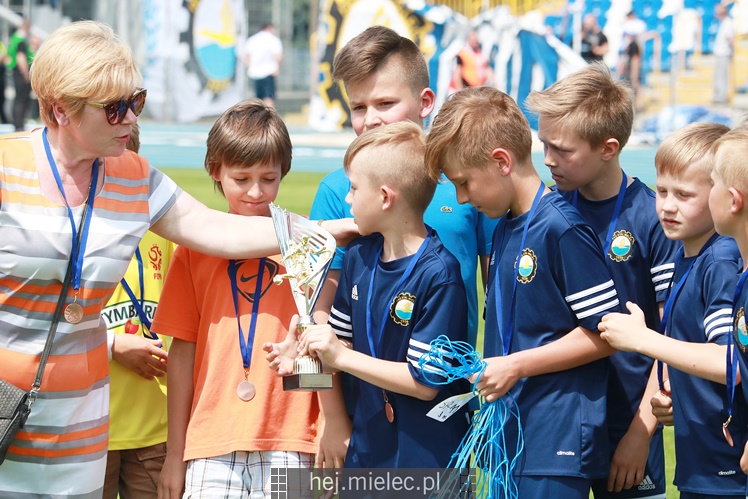 Sektor rodzinny podczas meczu Stal Mielec - Pogoń Siedlce