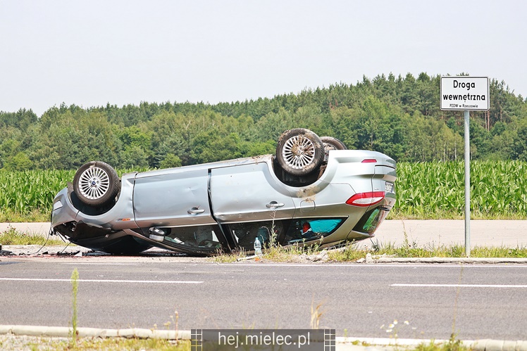 Wypadek na obwodnicy Mielca