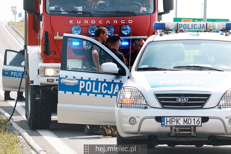 Wypadek na obwodnicy Mielca