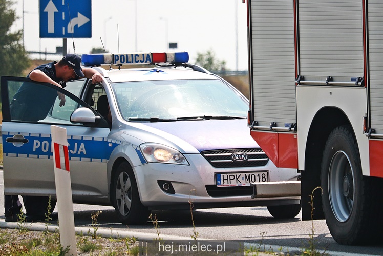 Wypadek na obwodnicy Mielca