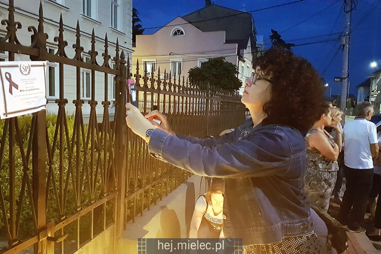 Trzeci protest pod Sądem w Mielcu