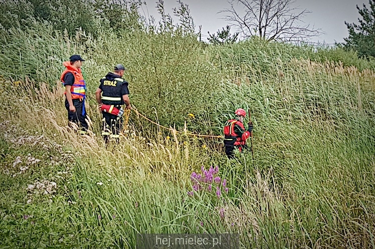 Poszukiwania zaginionej mielczanki na zbiornikach wodnych