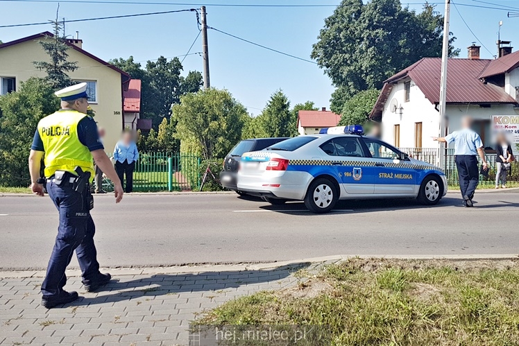 Kolizja z udziałem pojazdu straży miejskiej