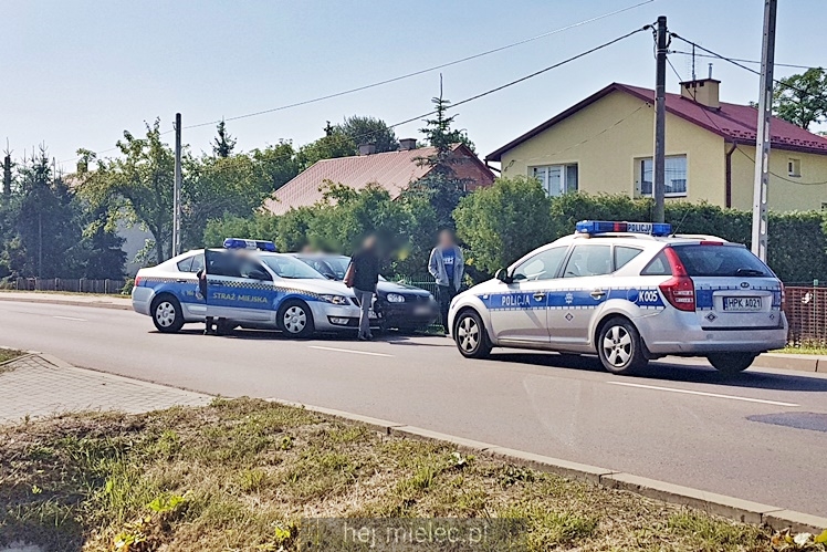 Kolizja z udziałem pojazdu straży miejskiej
