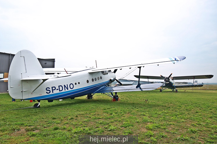 Poświęcenie odnowionych samolotów An-2 w Aeroklubie Mieleckim