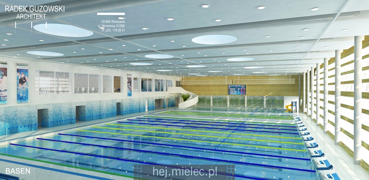 Wizualizacja nowej hali sportowej MOSiR Mielec