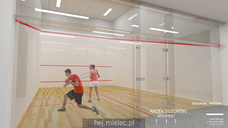 Wizualizacja nowej hali sportowej MOSiR Mielec